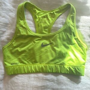 Nike Lime Green Sports Bra
